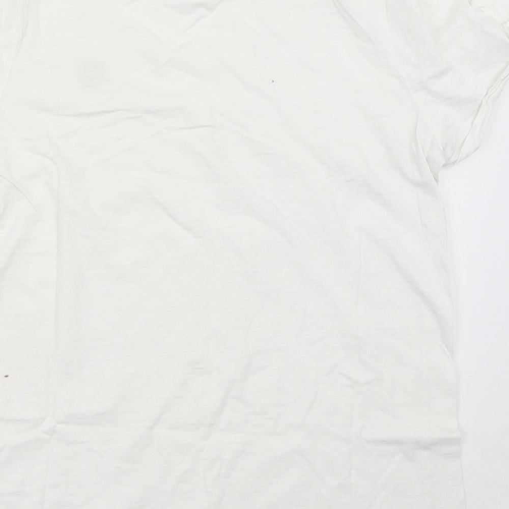 River Island Womens White   Basic T-Shirt Size 8