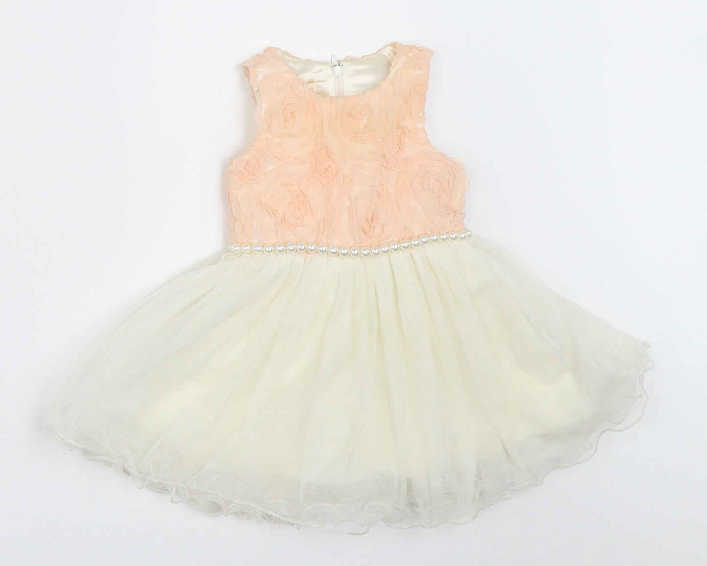 Cinderella Girls Ivory   Fit & Flare  Size 12 Months