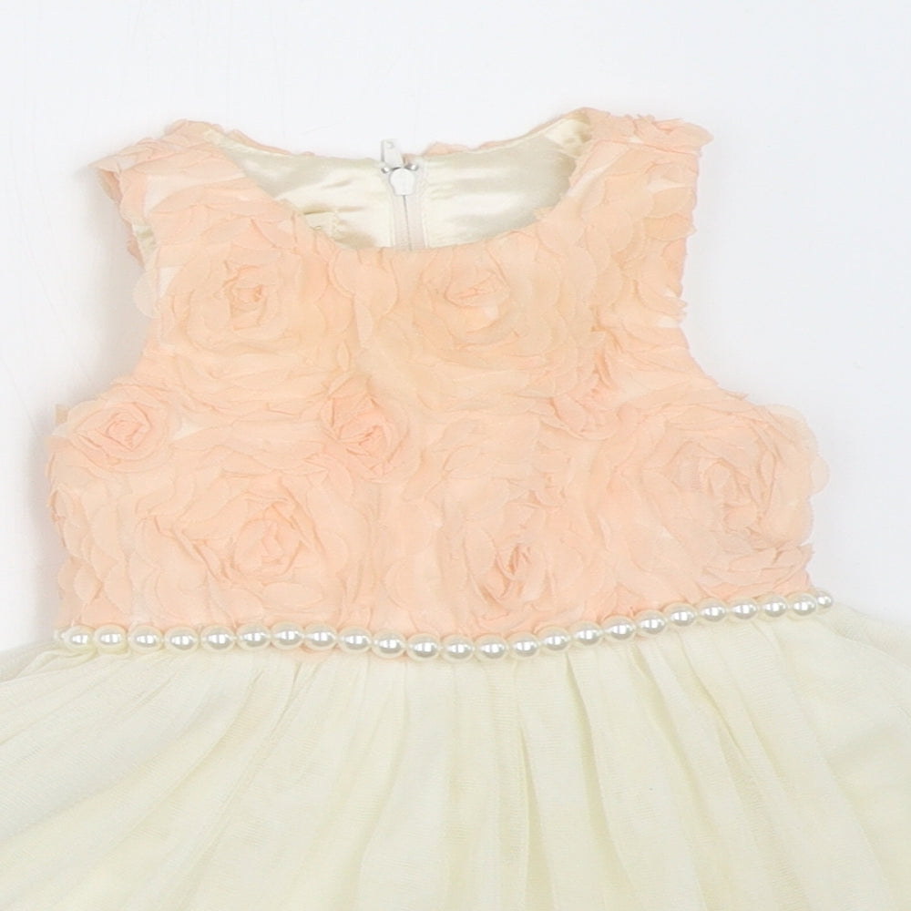 Cinderella Girls Ivory   Fit & Flare  Size 12 Months
