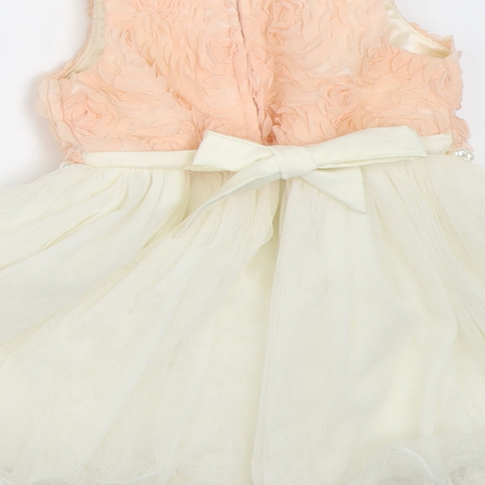Cinderella Girls Ivory   Fit & Flare  Size 12 Months