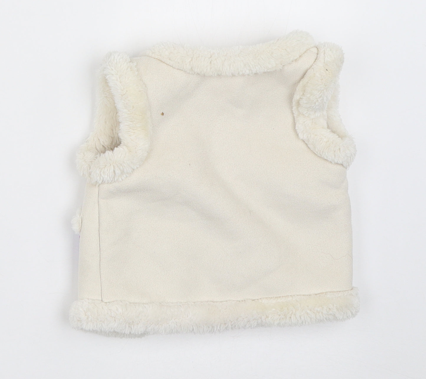 George Girls Ivory   Gilet Coat Size 6-9 Months