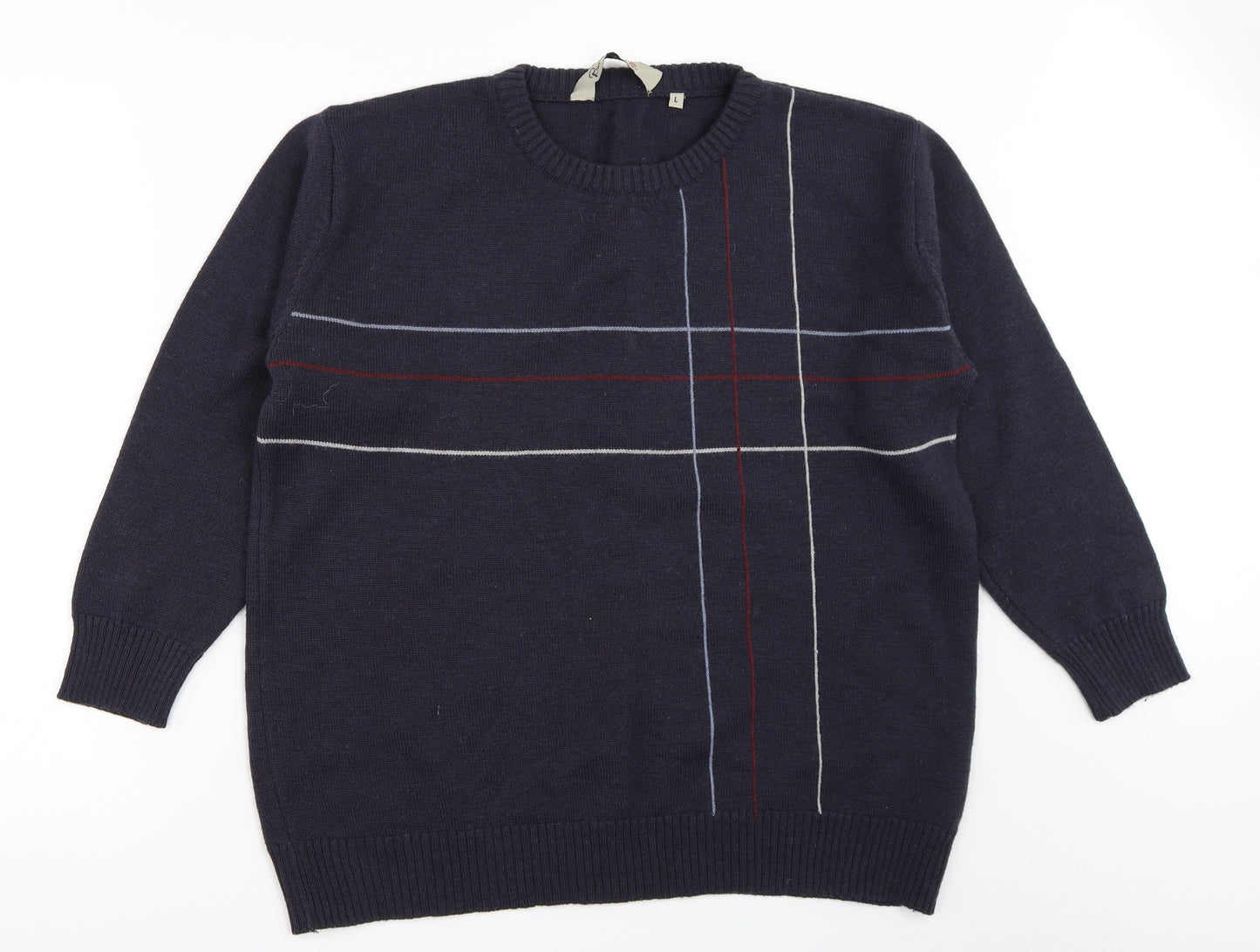 Double TWO Mens Blue   Pullover Jumper Size L