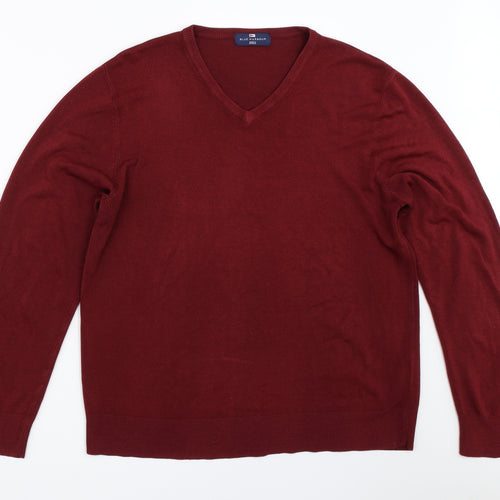 Marks and Spencer Mens Red   Pullover Jumper Size L