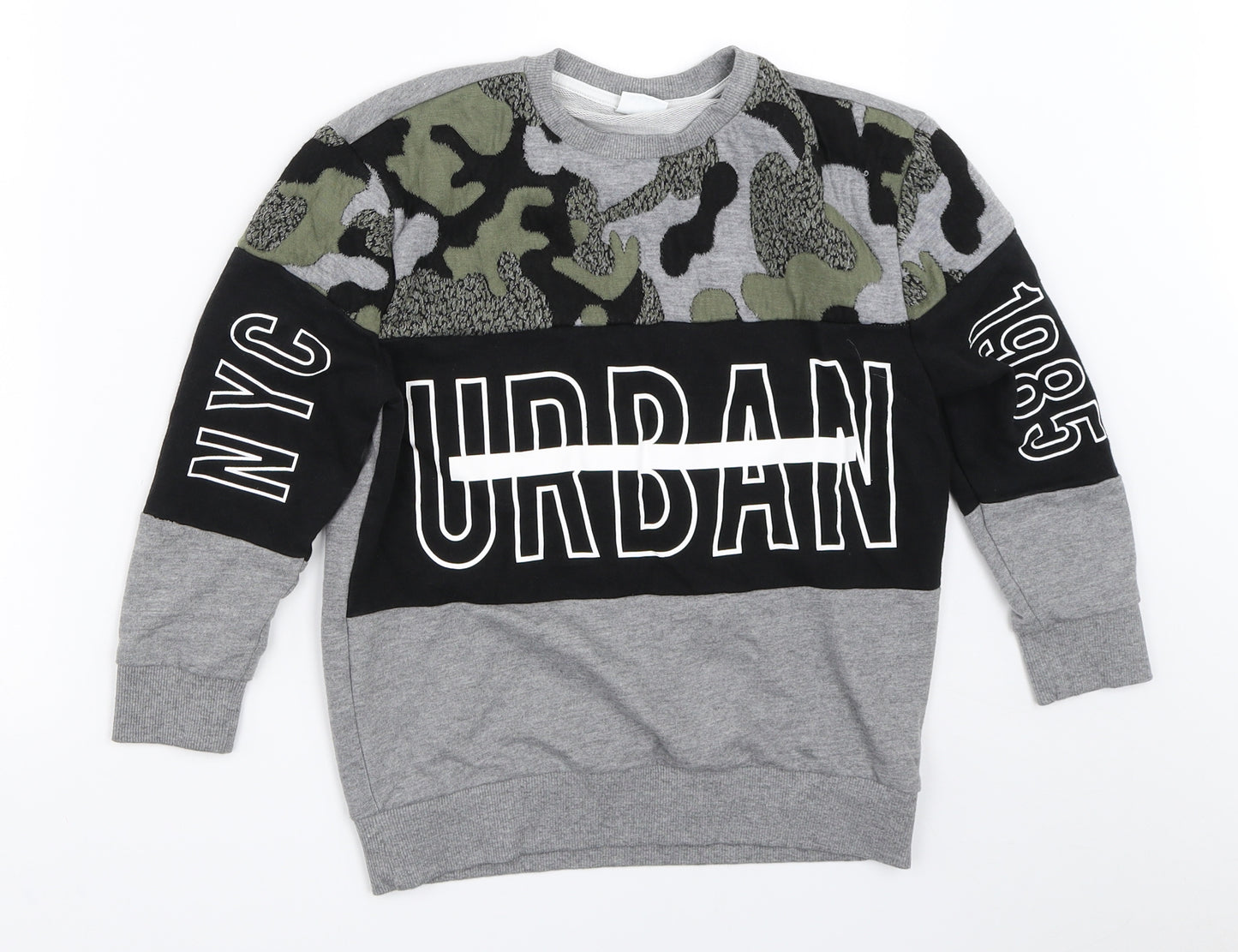 F&F Boys Grey   Pullover Sweatshirt Size 8-9 Years
