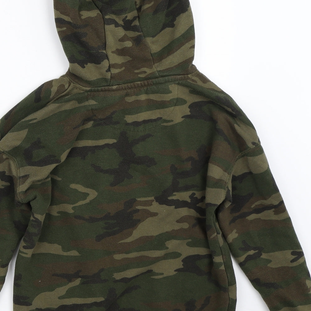 Primark Boys Green Camouflage  Pullover Hoodie Size 8-9 Years