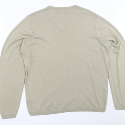 Marks and Spencer Mens Beige   Pullover Jumper Size L