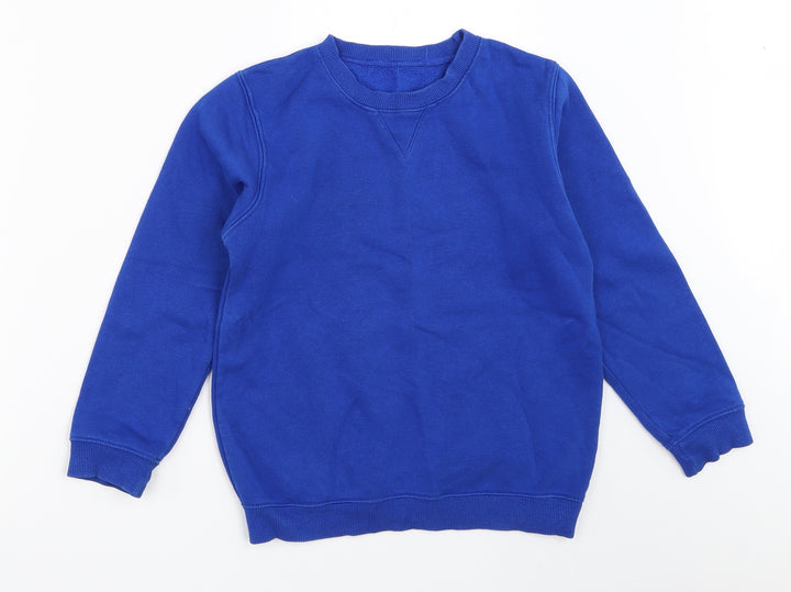 Matalan Boys Blue Pullover Sweatshirt Size 8 Years - school