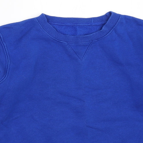 Matalan Boys Blue   Pullover Sweatshirt Size 8 Years  - school