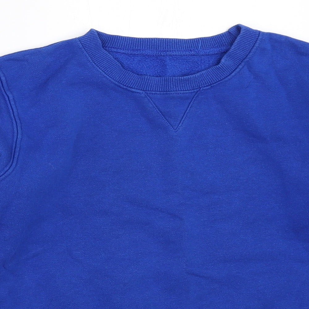 Matalan Boys Blue   Pullover Sweatshirt Size 8 Years  - school