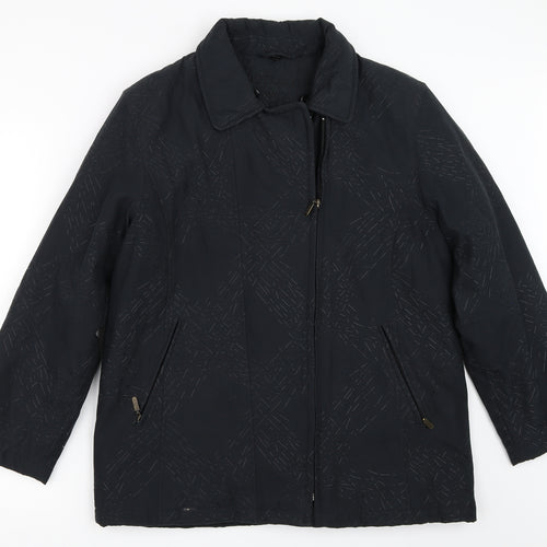 Eastrakae Womens Black   Overcoat Coat Size S