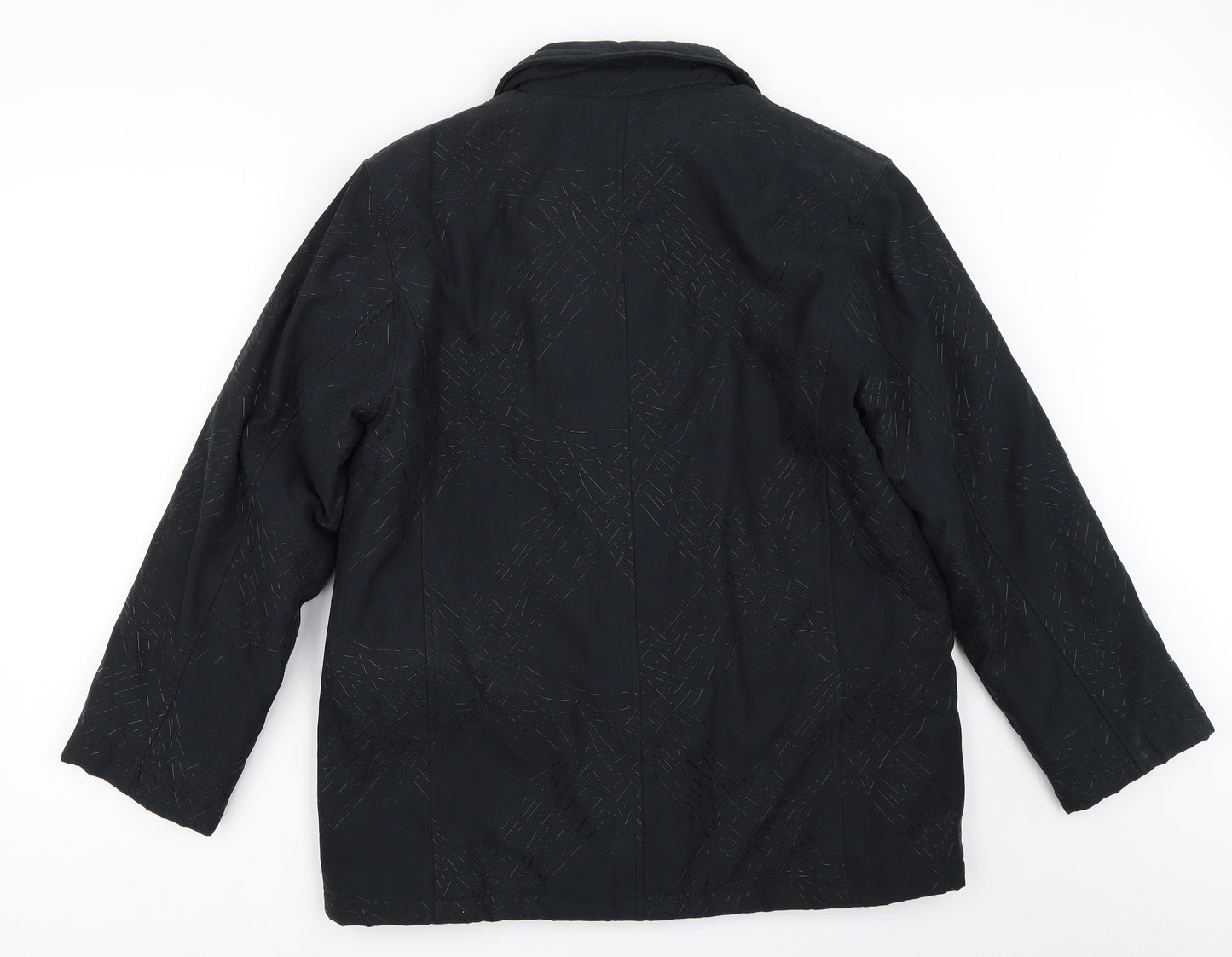 Eastrakae Womens Black   Overcoat Coat Size S