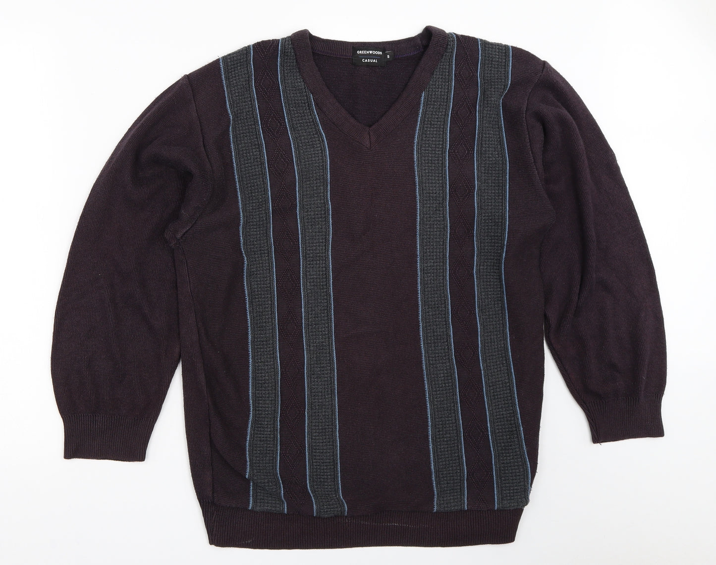 Greenwoods Mens Purple   Pullover Jumper Size S