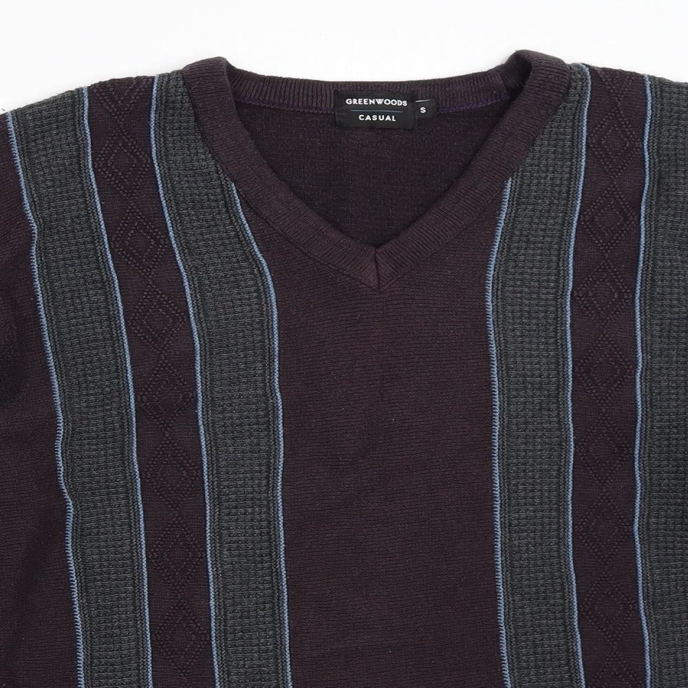 Greenwoods Mens Purple   Pullover Jumper Size S