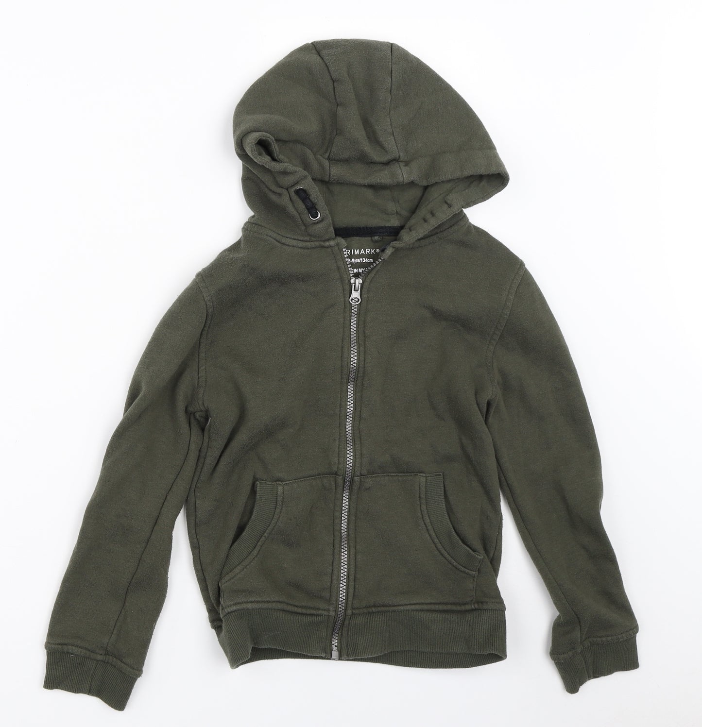 Primark Boys Green   Full Zip Hoodie Size 8-9 Years