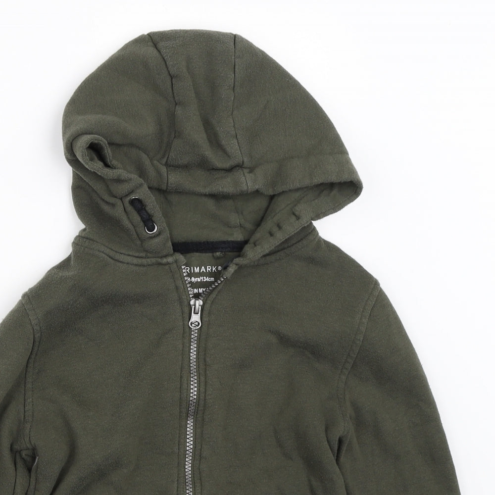 Primark Boys Green   Full Zip Hoodie Size 8-9 Years