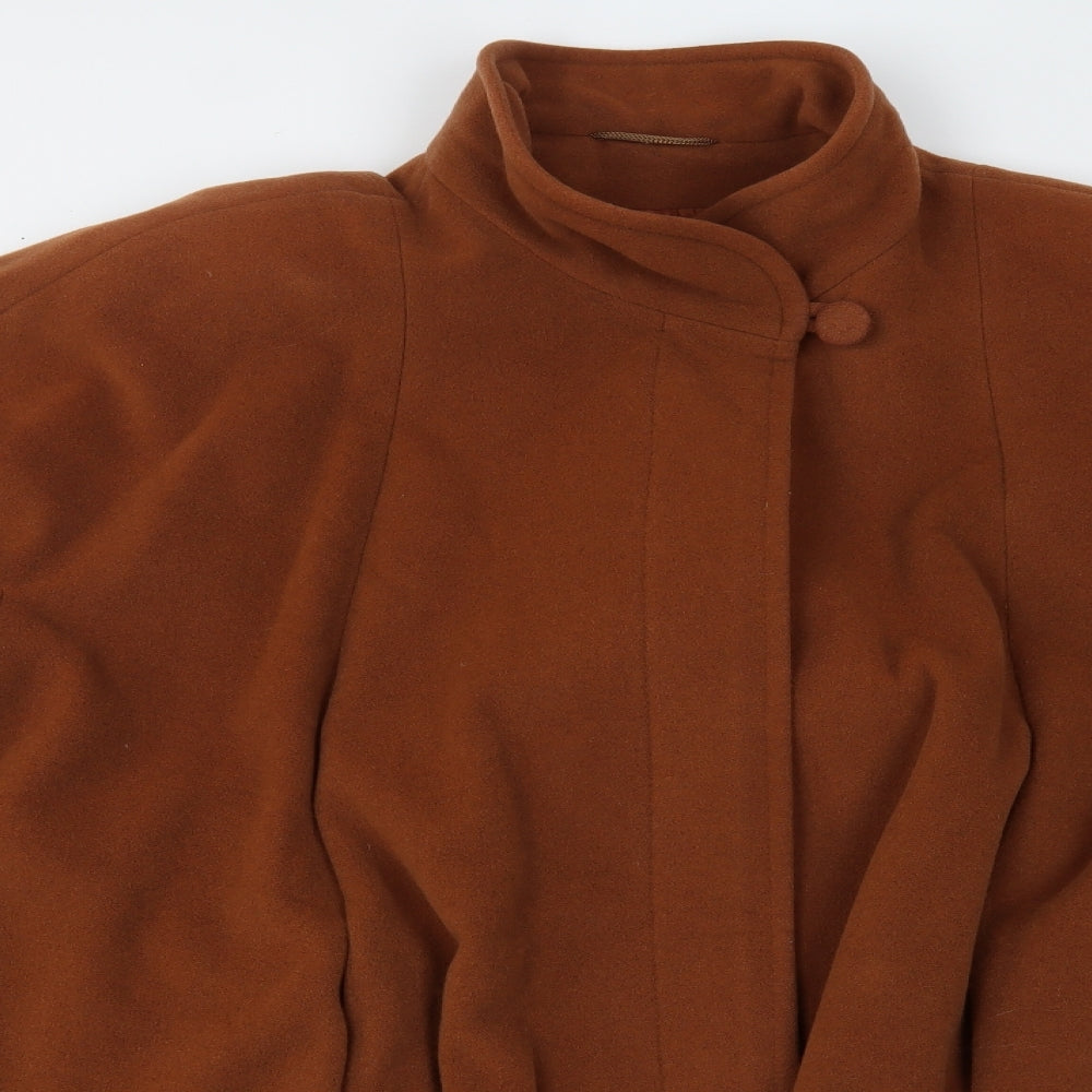 Wool Womens Brown   Overcoat Coat Size 12