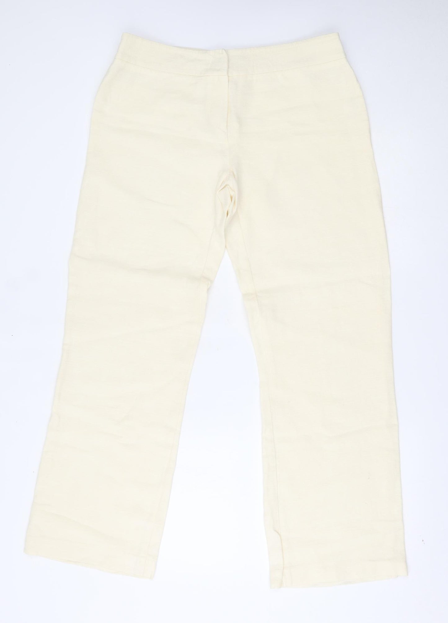 LK bennet Womens Ivory   Trousers  Size 14 L29 in