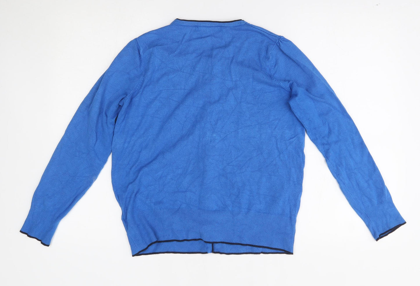 M&S Womens Blue   Cardigan Jumper Size 14
