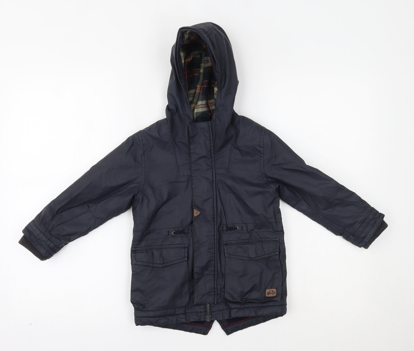 NEXT Boys Blue   Parka Coat Size 3-4 Years