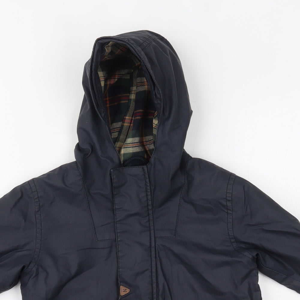 NEXT Boys Blue   Parka Coat Size 3-4 Years