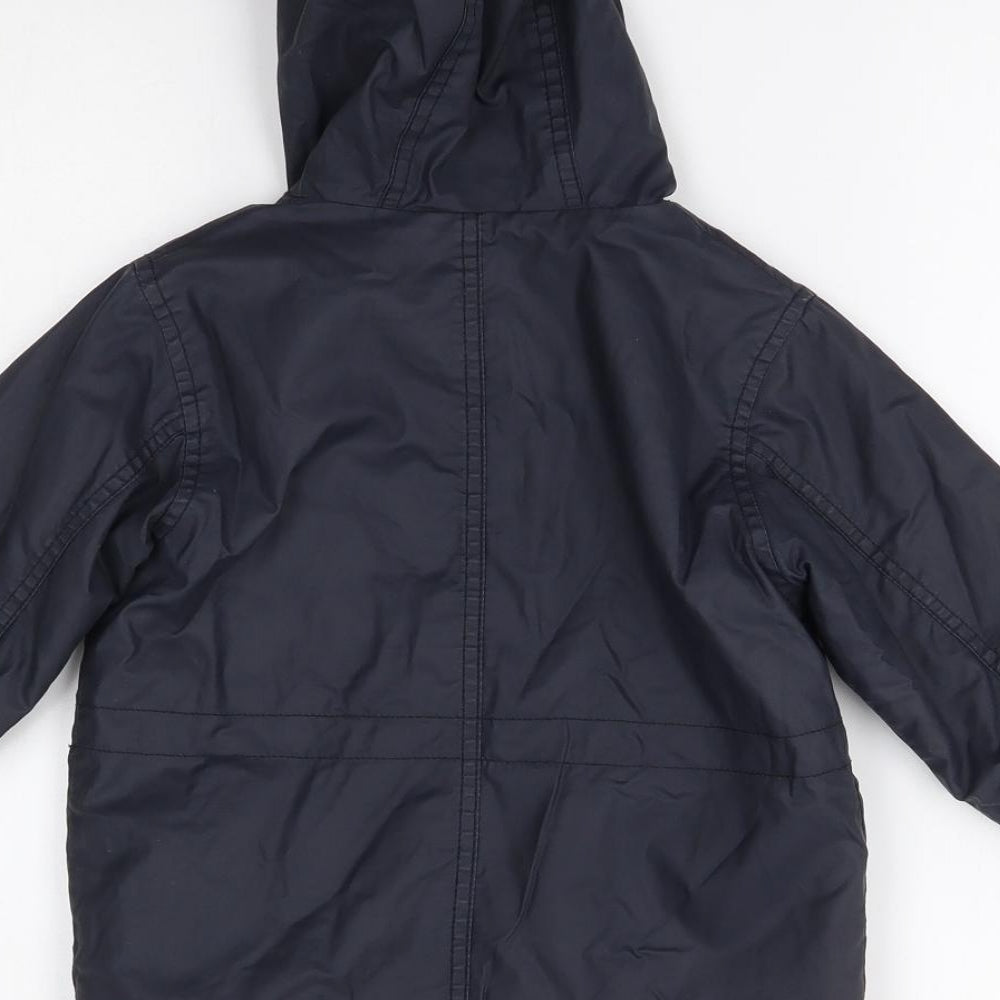 NEXT Boys Blue   Parka Coat Size 3-4 Years