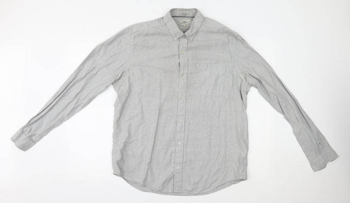 NEXT Mens Grey    Button-Up Size L