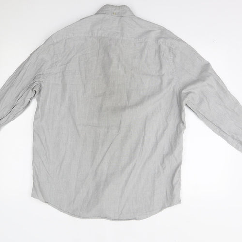 NEXT Mens Grey    Button-Up Size L