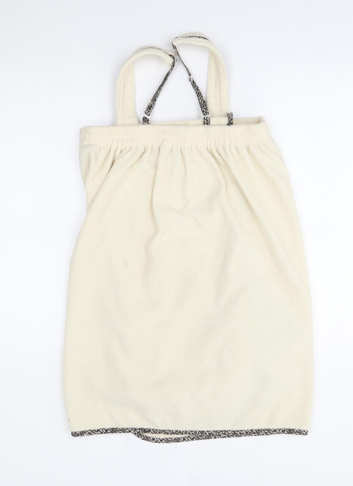 Primark Womens Ivory   Pinafore/Dungaree Dress  Size S  - loungewear