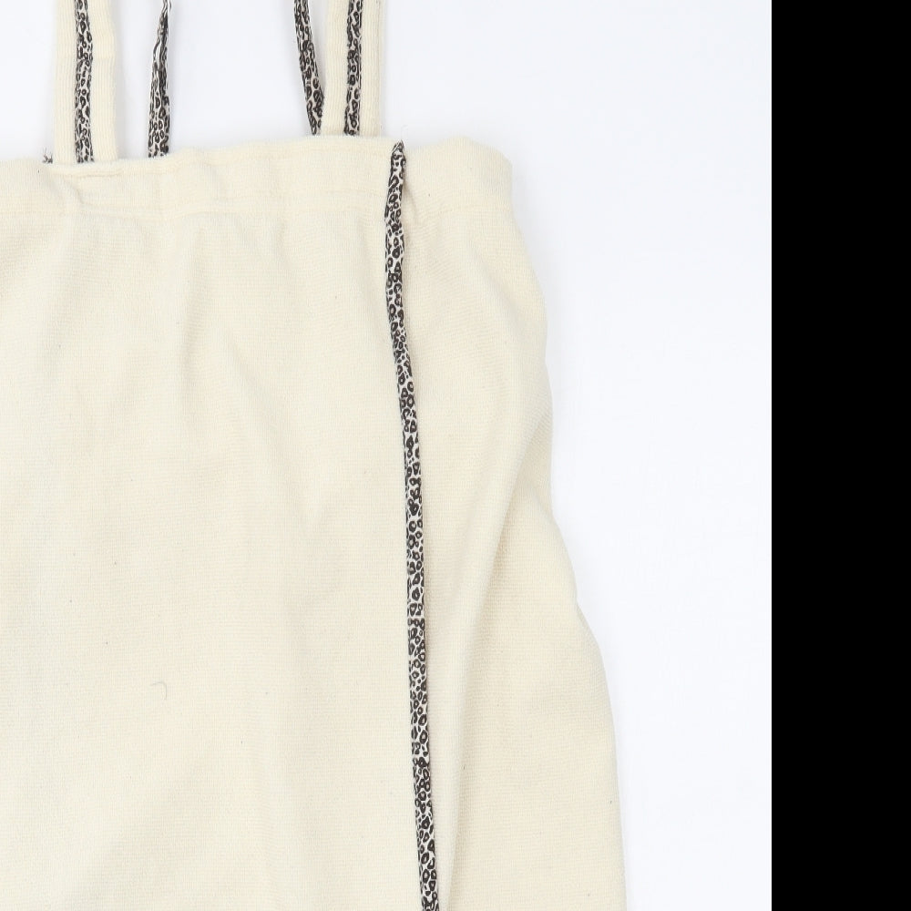 Primark Womens Ivory   Pinafore/Dungaree Dress  Size S  - loungewear