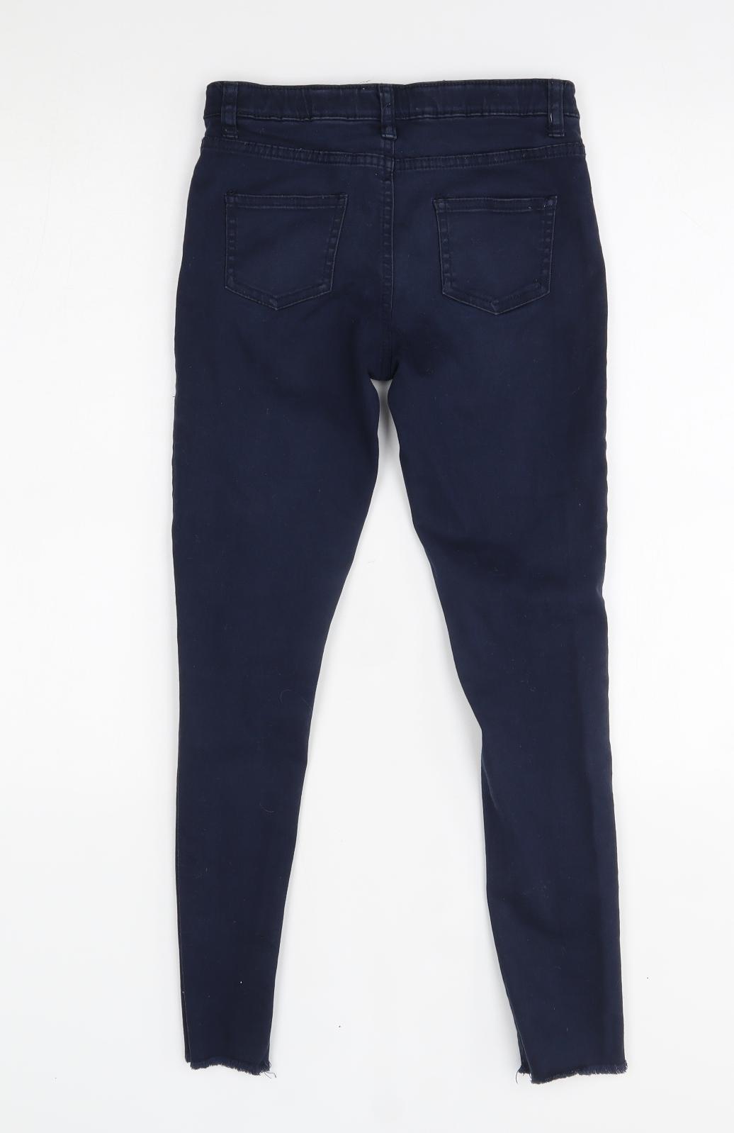 Primark Girls Blue   Skinny Jeans Size 11-12 Years - distressed