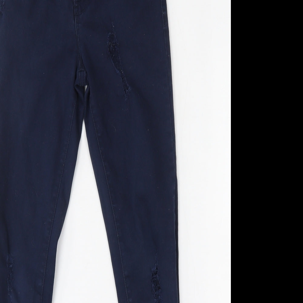 Primark Girls Blue   Skinny Jeans Size 11-12 Years - distressed
