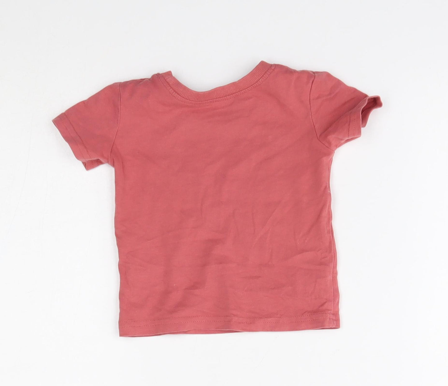 George Baby Red   Basic T-Shirt Size 3-6 Months  - banana