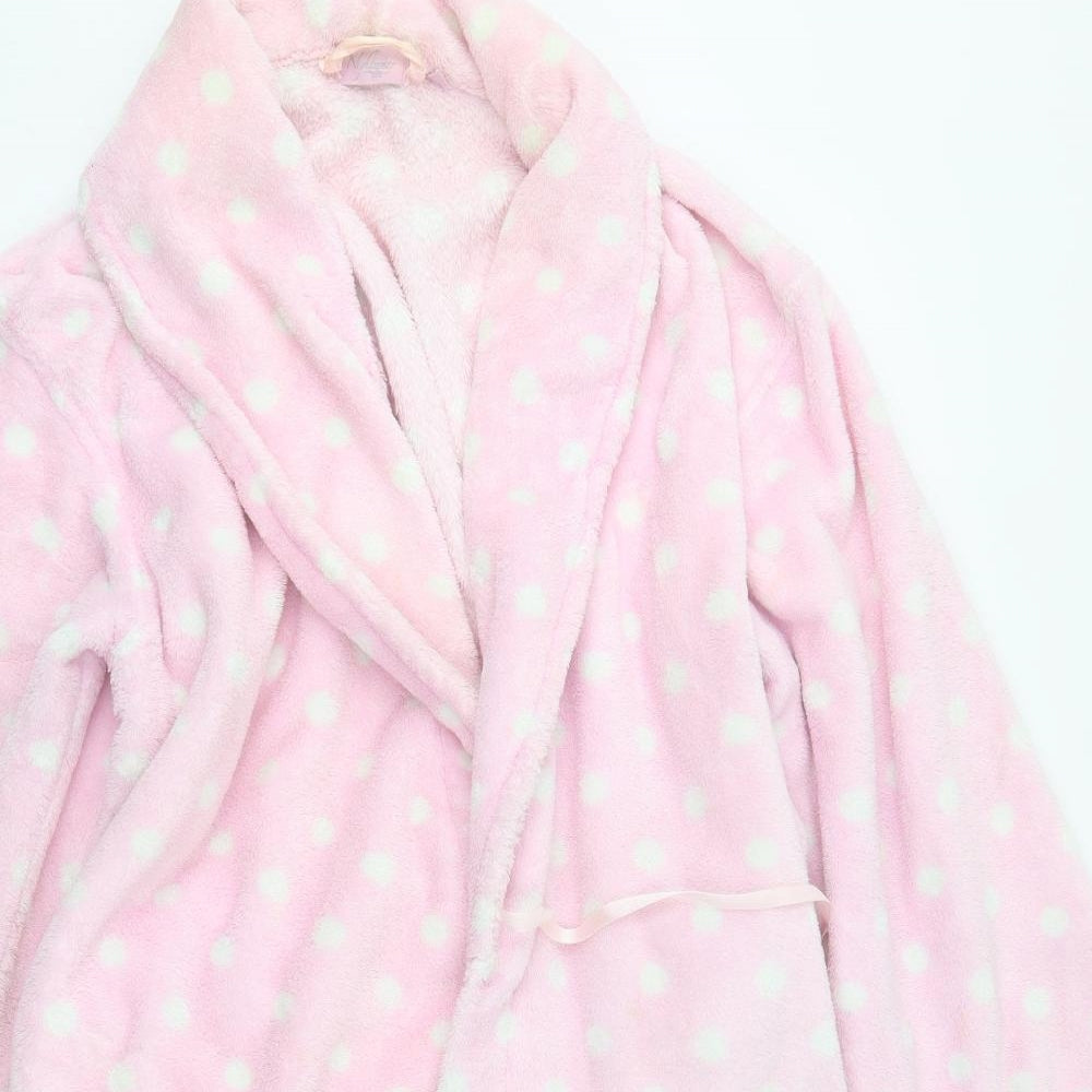 New Look Womens Pink Polka Dot   Robe Size L