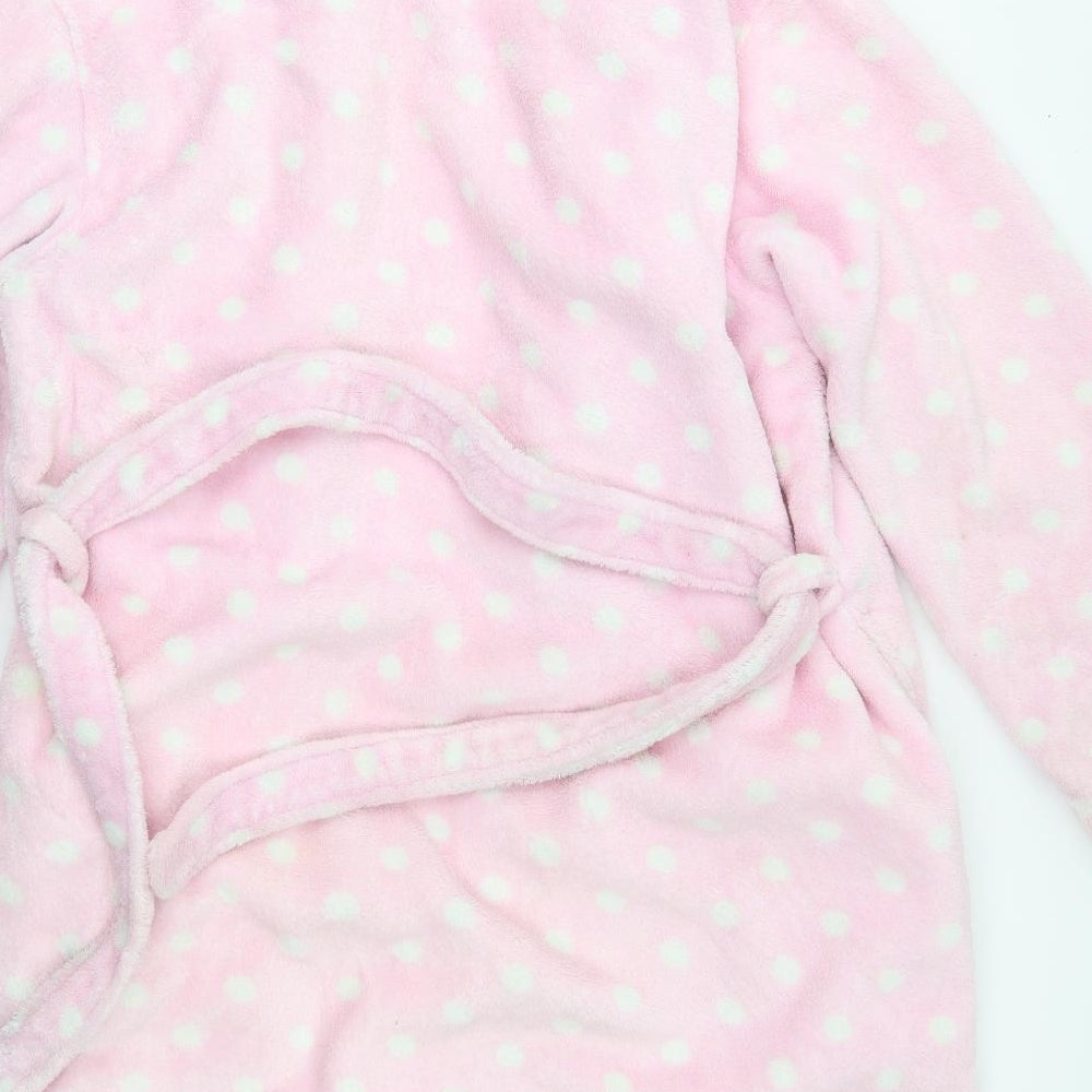 New Look Womens Pink Polka Dot   Robe Size L
