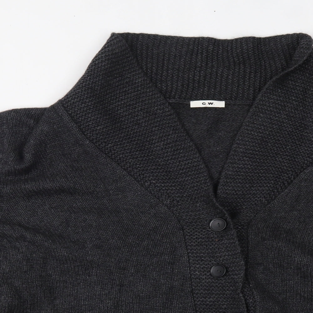 G.W Womens Grey   Cardigan Jumper Size 20