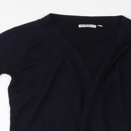 Brave Soul Womens Blue   Cardigan Jumper Size 12