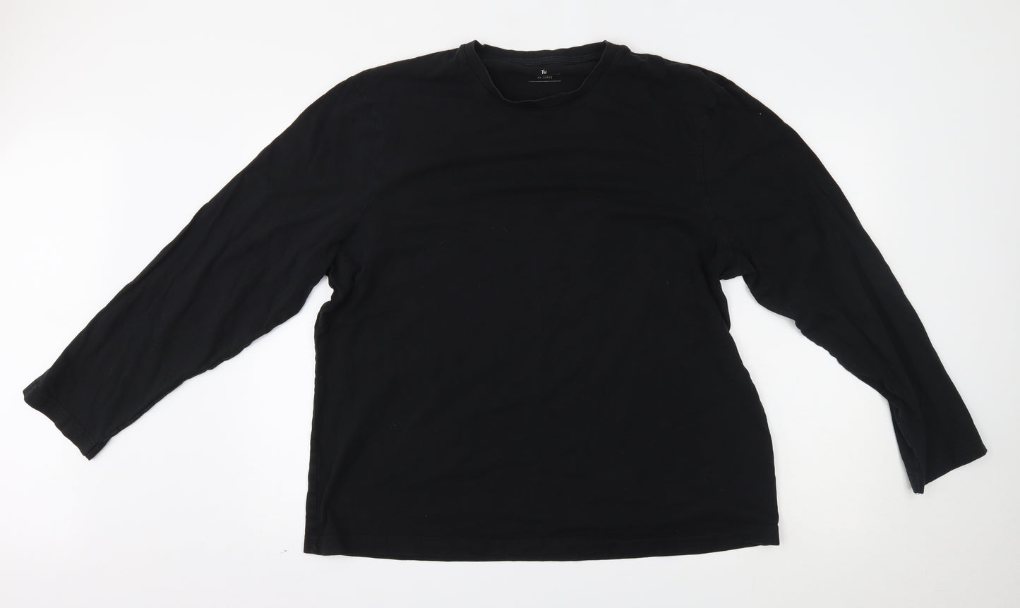 TU Mens Black    T-Shirt Size 2XL