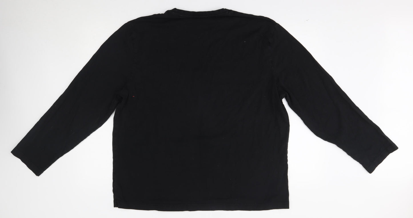 TU Mens Black    T-Shirt Size 2XL