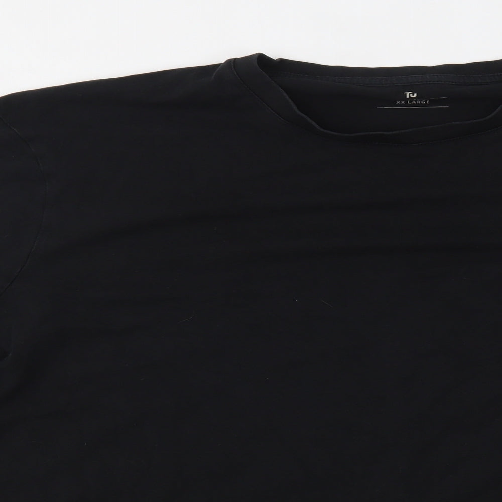 TU Mens Black    T-Shirt Size 2XL