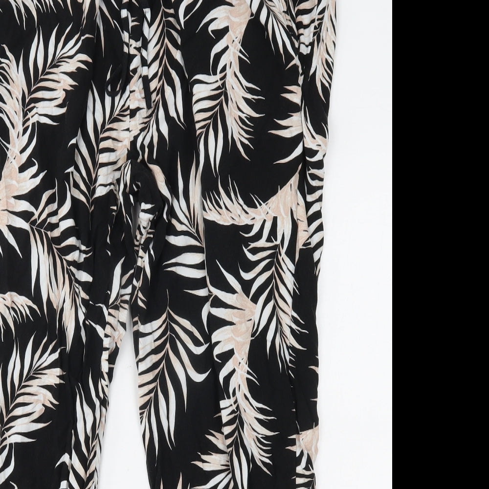 Bellecurve Womens Black Floral   Pyjama Pants Size 20