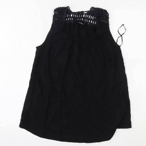 George Womens Black   Basic Blouse Size 8