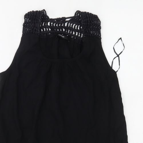 George Womens Black   Basic Blouse Size 8