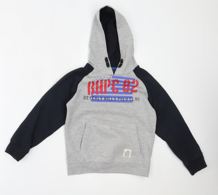 Beverly Hills Polo Club Boys Grey Pullover Hoodie Size 7-8 Years