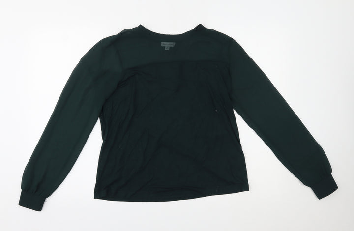 Warehouse Womens Green   Basic Blouse Size 12