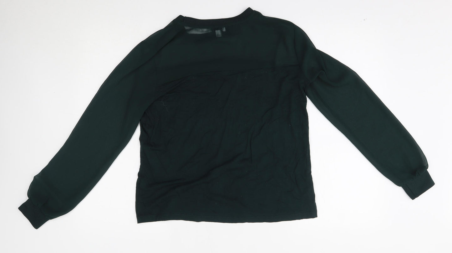 Warehouse Womens Green   Basic Blouse Size 12