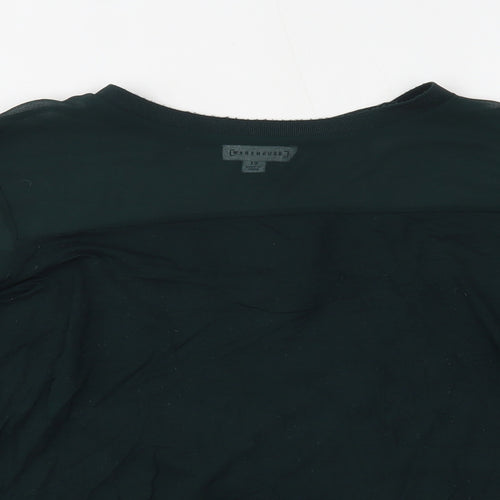 Warehouse Womens Green   Basic Blouse Size 12