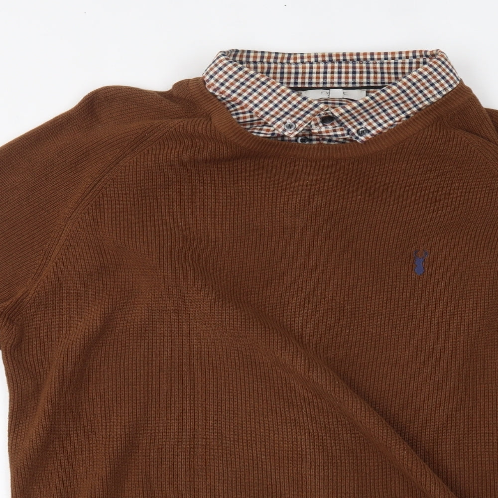 NEXT Mens Brown   Pullover Jumper Size XL