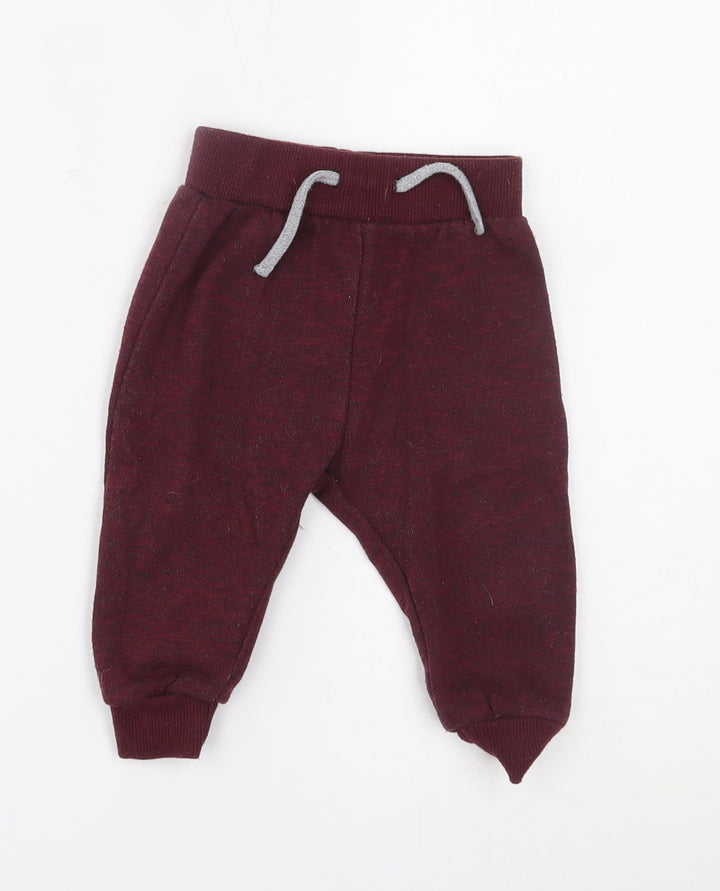 Primark Baby Red   Jogger Trousers Size 9 Months