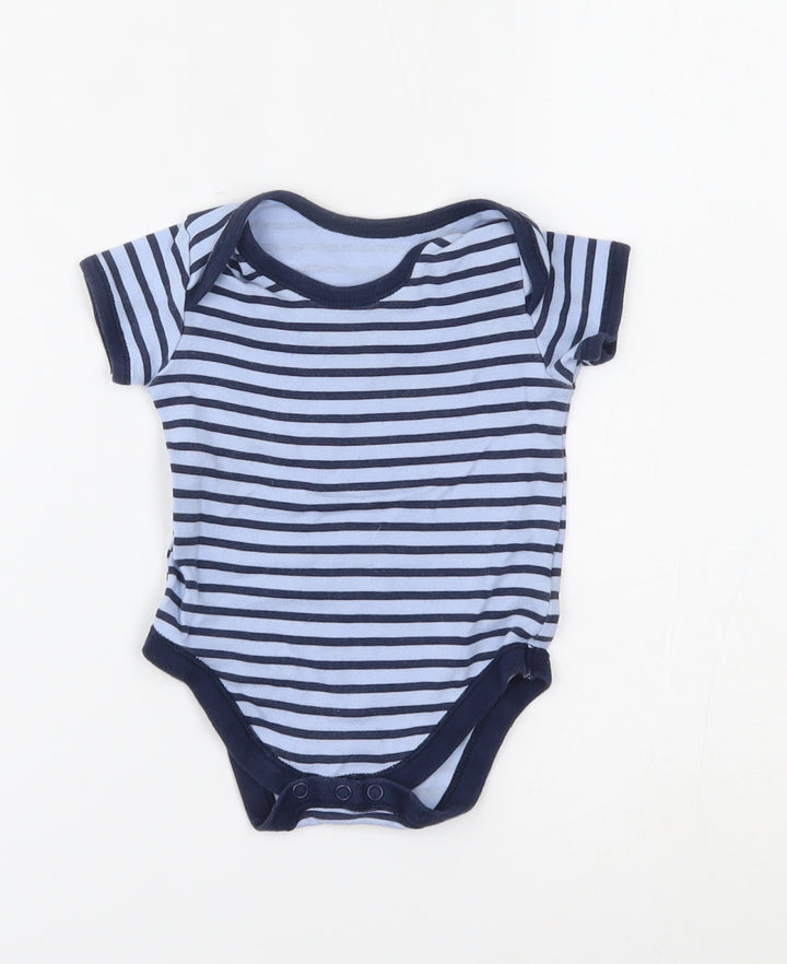 Matalan Baby Blue Striped Babygrow One-Piece Size 6-9 Months
