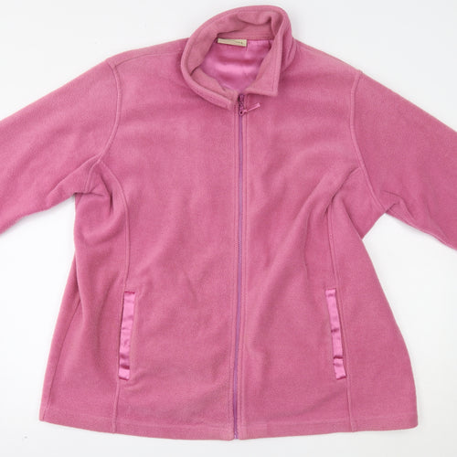 Victoria Taylor Womens Pink   Full Zip Sweatshirt Size 24